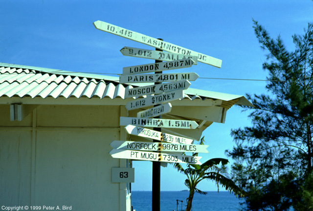 Cam Ranh - Signpost at South Beach